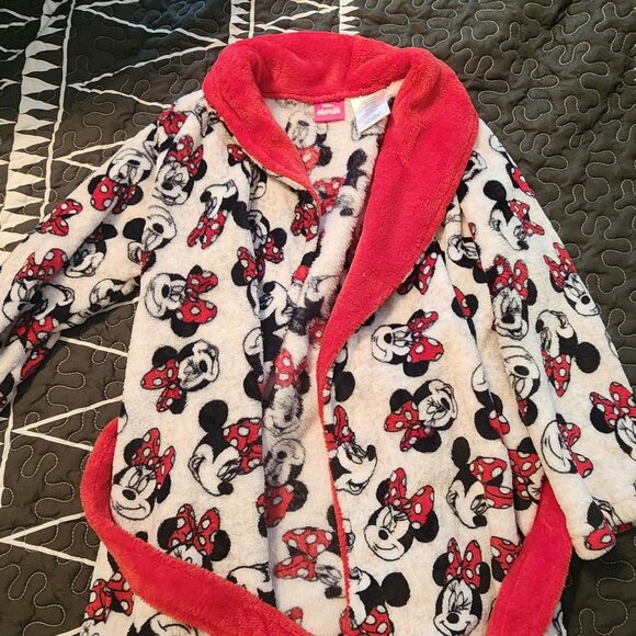 Girls Minnie Robe - Picture 1 of 2